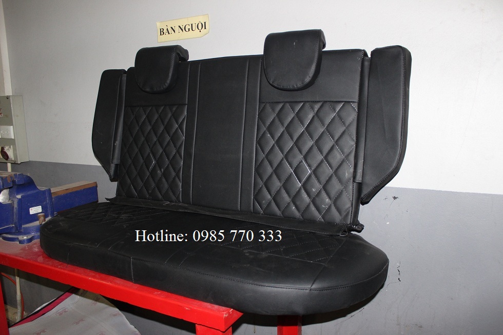 Do hang ghe sau xe spark van mau den 1b - Lắp độ hàng ghế sau xe Spark Van, Morning Van - giao hàng Toàn Quốc