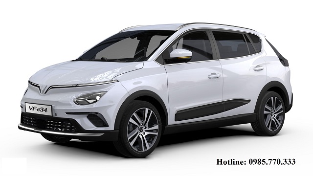 VinFast e34 mau Trang - Ô tô điện VinFast e34 có mấy màu