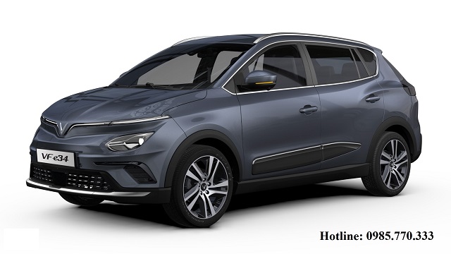 VinFast e34 mau Xam 1 - Ô tô điện VinFast e34 có mấy màu