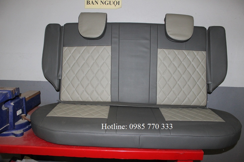 Do hang ghe sau xe spark van mau ghi xam b - Lắp độ hàng ghế sau xe Spark Van, Morning Van - giao hàng Toàn Quốc