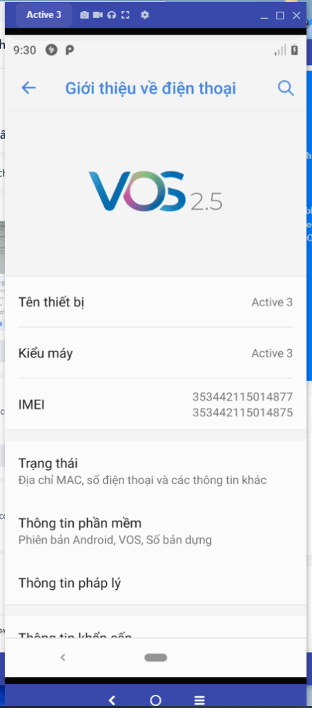 Repair imei Vsmart Active 3