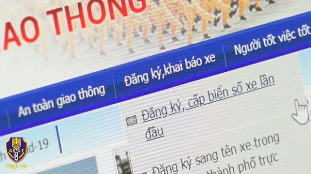 Huong dan khai bao dang ky sang ten xe qua mang - Hướng dẫn khai báo đăng ký, sang tên ô tô, xe máy qua mạng